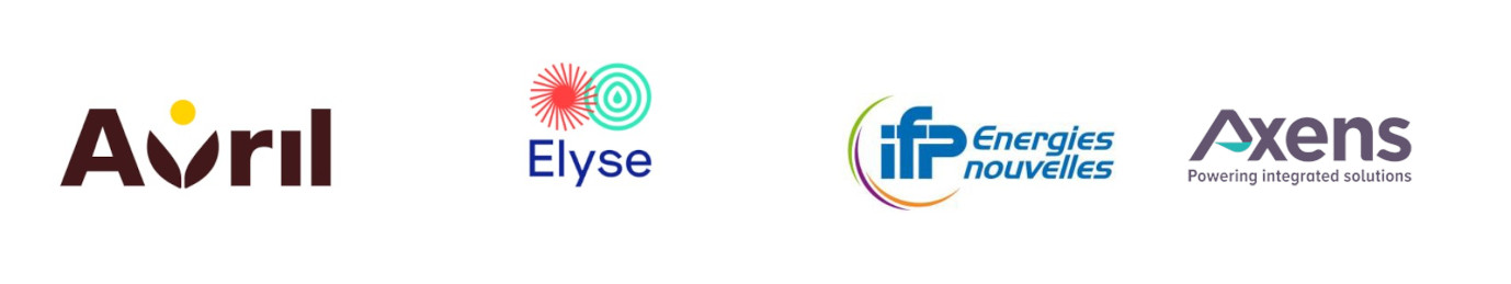 logo d'Avril, Axens, Elyse Energy et IFPEN 