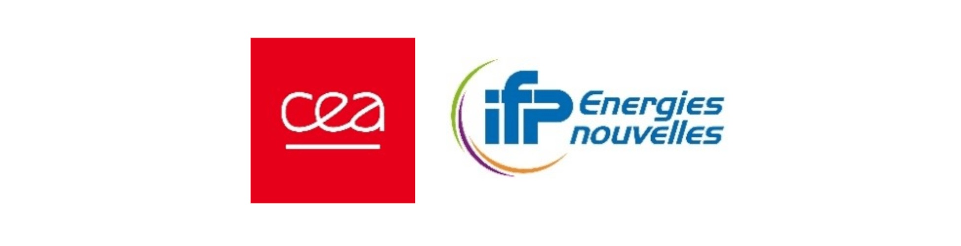 Logos du CEA et d'IFPEN