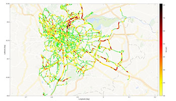 Cartographie des émissions d'oxydes d'azote - Grand-Lyon