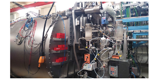 Installation du dispositif de synthèse sur la ligne SWING du synchrotron SOLEIL.