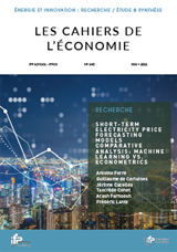 Couverture - Cahier Economie n°143