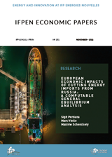 Couverture - IFPEN Economic Papers n°151