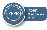 Logo montrant IFPEN en tant que collaborateur projet  