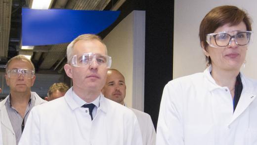 Visite à IFPEN-Lyon de François de Rugy, Ministre de la Transition écologique et solidaire