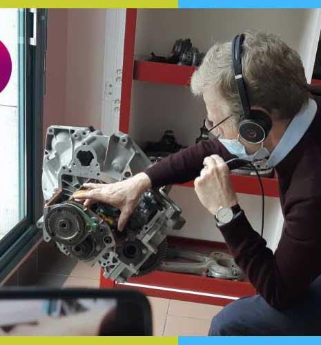 Réalité virtuelle dans la salle moteurs d'IFP School
