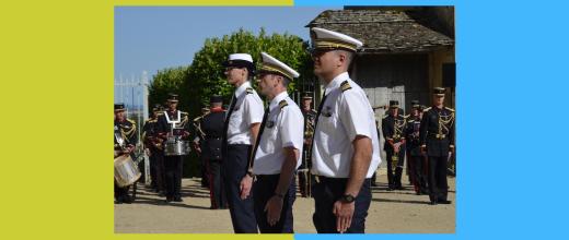 Cérémonie de remise des galons aux ingénieurs militaires du SEO