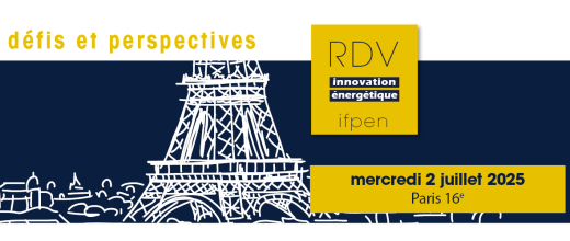Dessin de paris en bleu te blanc avec le logo des RDV de l'innovation et la thématique : le recyclage des plastiques