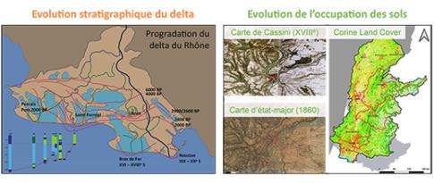 Dynamique passée et future du delta du Rhône : impact des paramètres hydroclimatiques et anthropiques